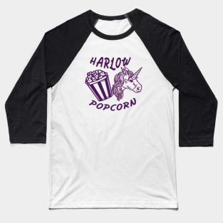 Harlow And Popcorn Funny Popcorn The Pony Baseball T-Shirt